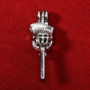 Silver Tone Torch Essential Oil Diffuser‎ Pendant